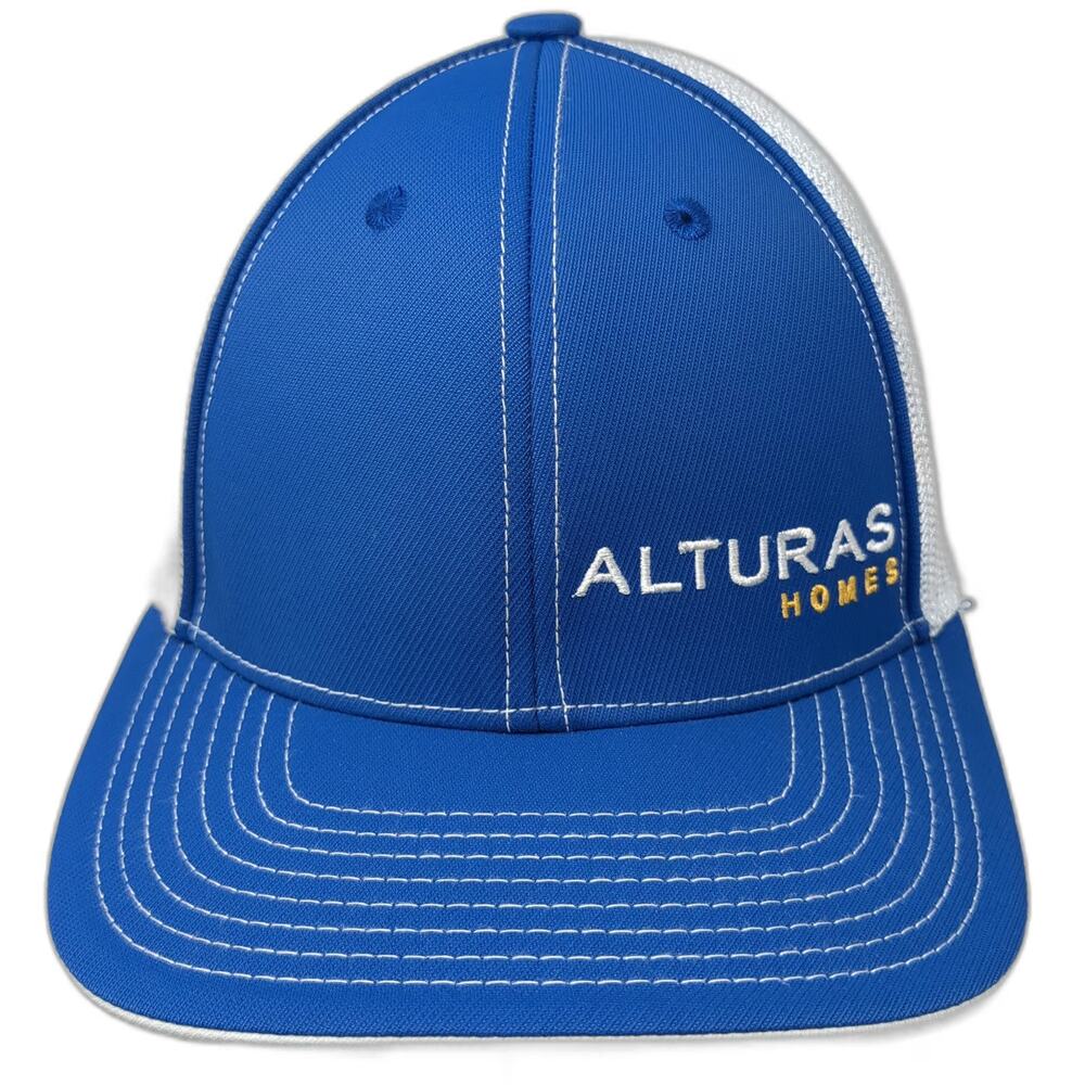 Pacific Headwear Baseball Cap Blue 8 Alturas Homes Mesh ProFlex Pro Model Hat